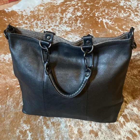 Plinio Visona made in Italy black tote